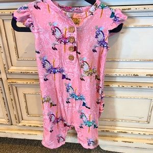 Posh Peanut Claudine romper 9-12 months